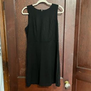 Size 6 petite black LOFT sheath dress